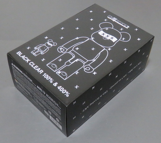BE@RBRICK GOD SELECTION XXX BLACK CLEAR 100% & 400%拍卖