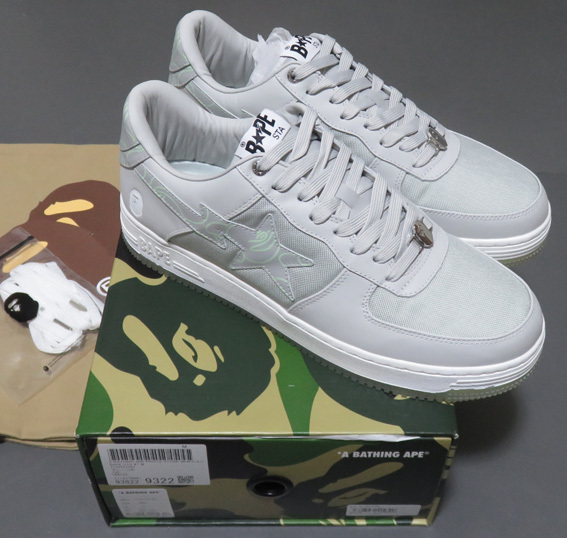A BATHING APE Bape Sta Text Code Camo Grey 31cm US13拍卖