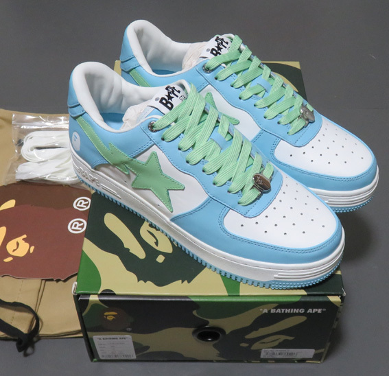 A Bathing Ape BAPE STA Pastel Blue Sax 28cm US10拍卖