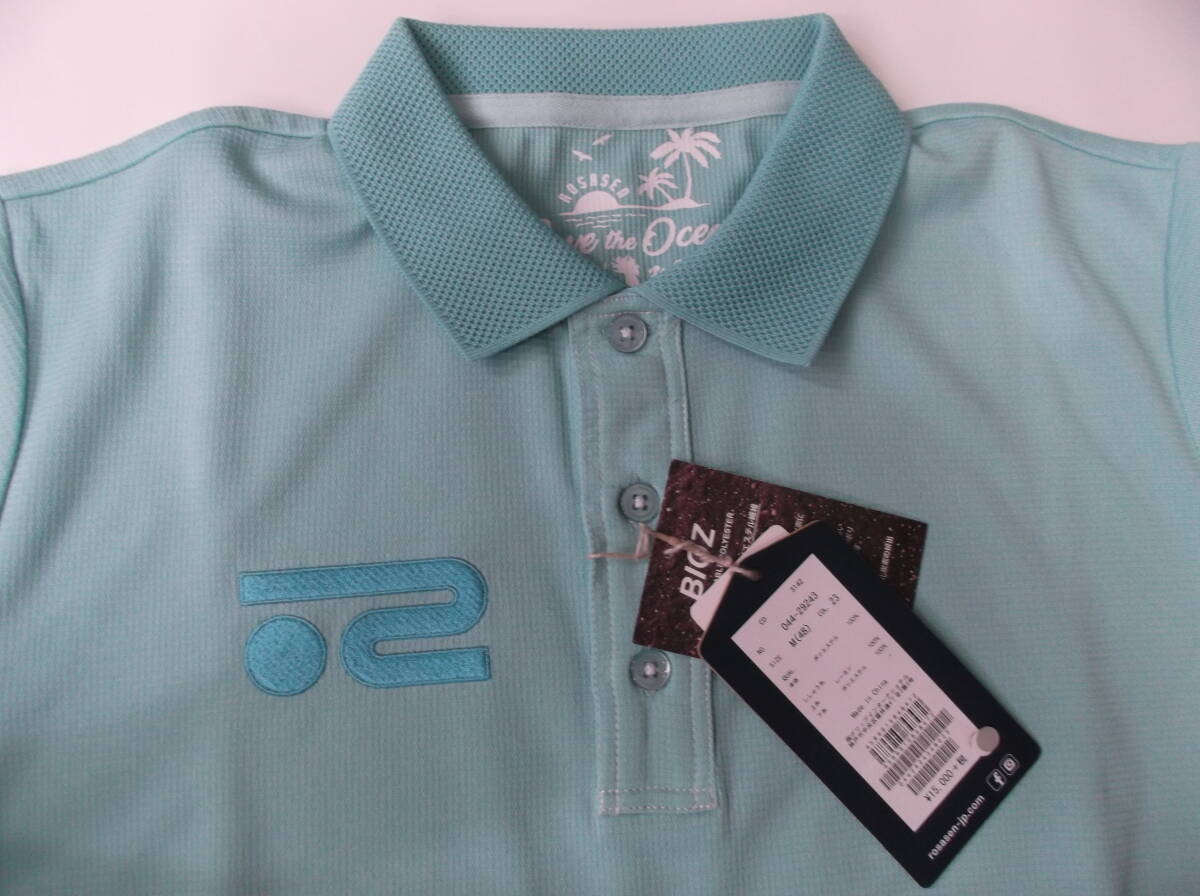 8★新品・激安★ロサーセン・半袖ポロ・サックス・M寸★拍卖