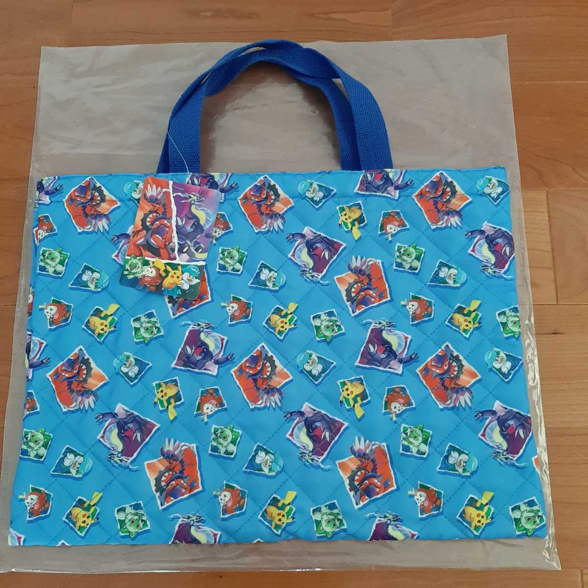 新品 ポケモンセンター 手提げバッグ NEW ADVENTURE スカーレットバイオレット レッスンバッグ トート ポケモン キルト 通園 送料無料拍卖