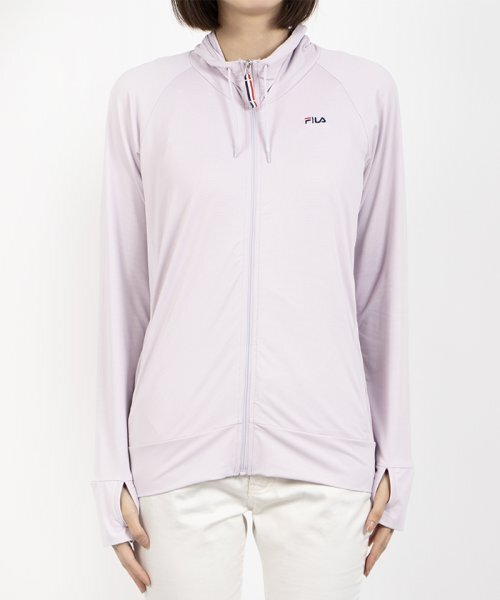 【Lサイズ】新品 FILA フィラ レディース ブロックメッシュUVウェア ラッシュガード 長袖 スポーツウエア 324673 ライトパープル拍卖