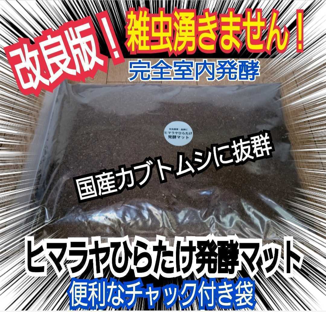 カブトムシ幼虫が大きくなる!栄養添加剤入り【改良版】ヒマラヤひらたけ発酵マット☆室内製造なので雑虫・コバエの混入が全く湧きません!拍卖