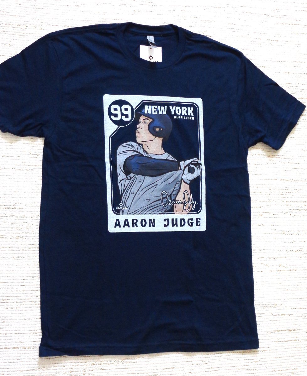 セール20% 500LEVEL ヤンキース Aaronjudge Card アーロン ジャッジ Tシャツ 半袖 紺 L A-C-BNCTNV-XX -0060-010-50-BSH メンズ拍卖