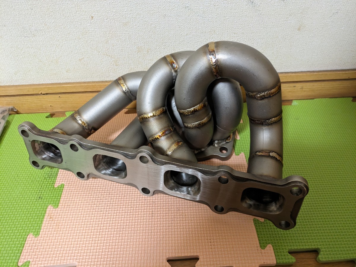 REV9製 完全等長 ランエボX エキマニ CZ4A 4B11 純正交換 エキマニ ランエボ10 純正置換 ポン付 ステンレスエキマニ ランサーマフラー拍卖