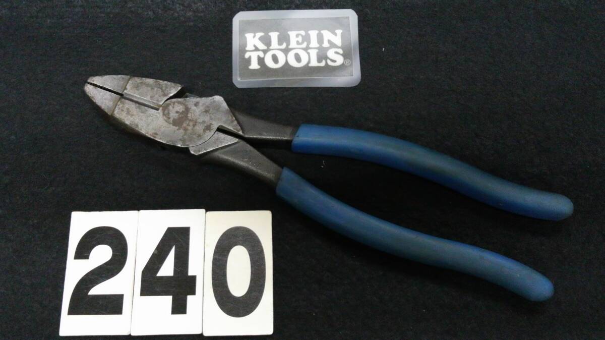 <06087> KLEIN クライン 電工ペンチ 240mm カッティングプライヤー USA拍卖