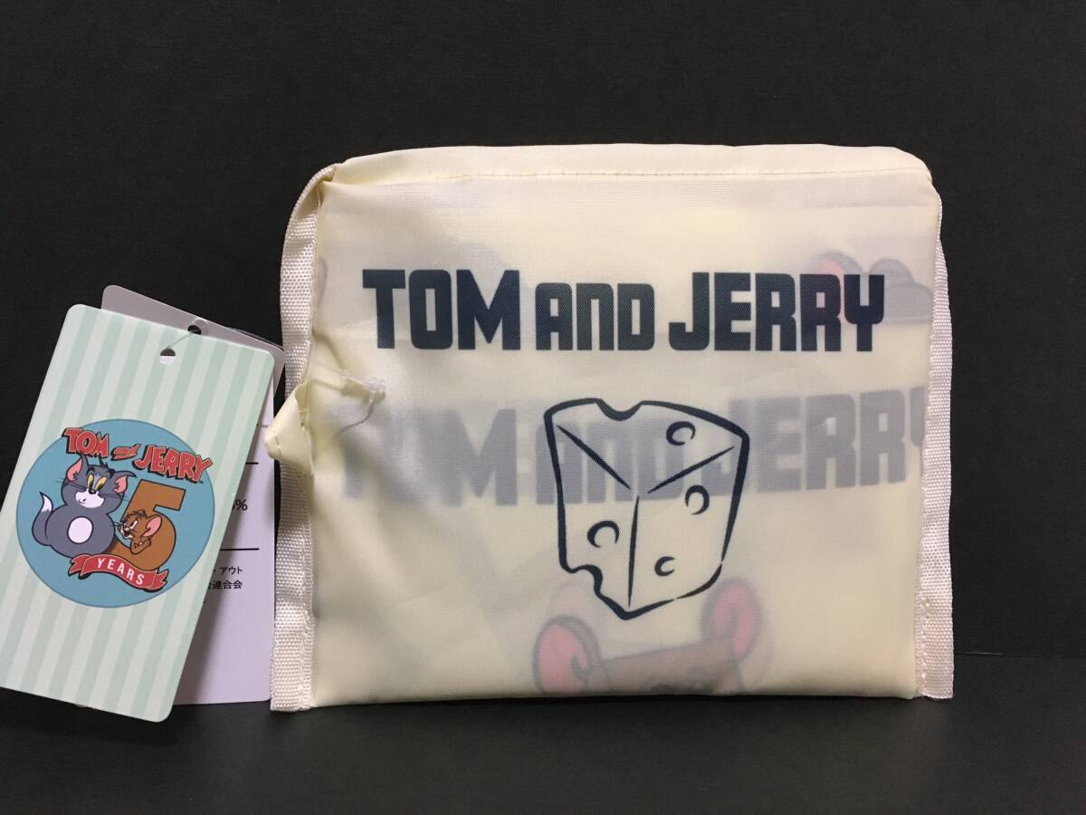 トムとジェリー エコバッグ☆彡 85years 総柄オフホワイト☆ 新品 ブランチ・アウト TOM and JERRY拍卖