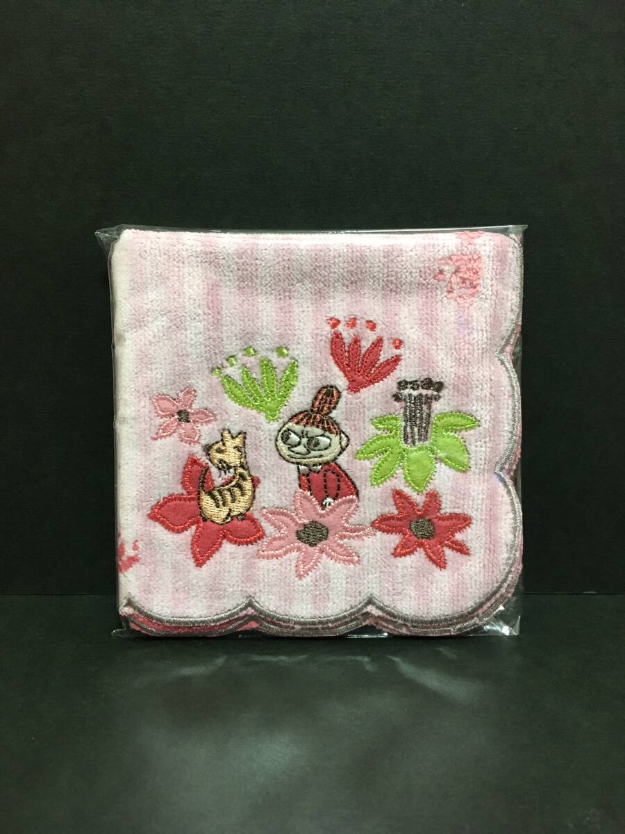 MOOMIN/ムーミン 刺繍タオルハンカチ☆彡 リトルミイ☆ コバナ 無撚糸 ミニタオル 新品未開封品 丸眞拍卖