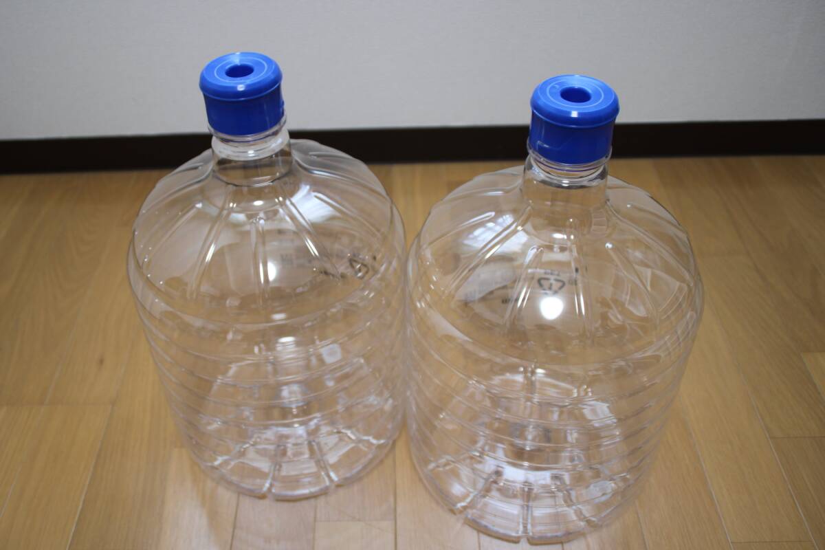 ♪♪大好評! ウォーターサーバー空ボトル 子供工作に 貯水・災害対策に! 清掃済み 空ボトル(11.4L)×2本セット ②☆♪♪ ①拍卖