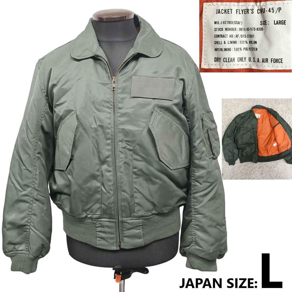 90s/Vintage★US.Air Force/JACKET FLYER'S CWU-45/P/フライヤーズジャケット【メンズL】フライト/アウター/ブルゾン/Jumper◆BJ071-e拍卖
