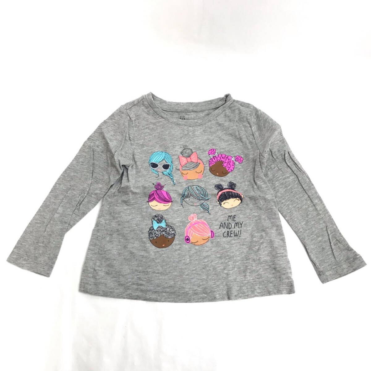 baby GAP【ギャップ】長袖Tシャツ【2歳/キッズ70-80程度/グレー/gary】Tops/Shirt◆BJ077-i拍卖