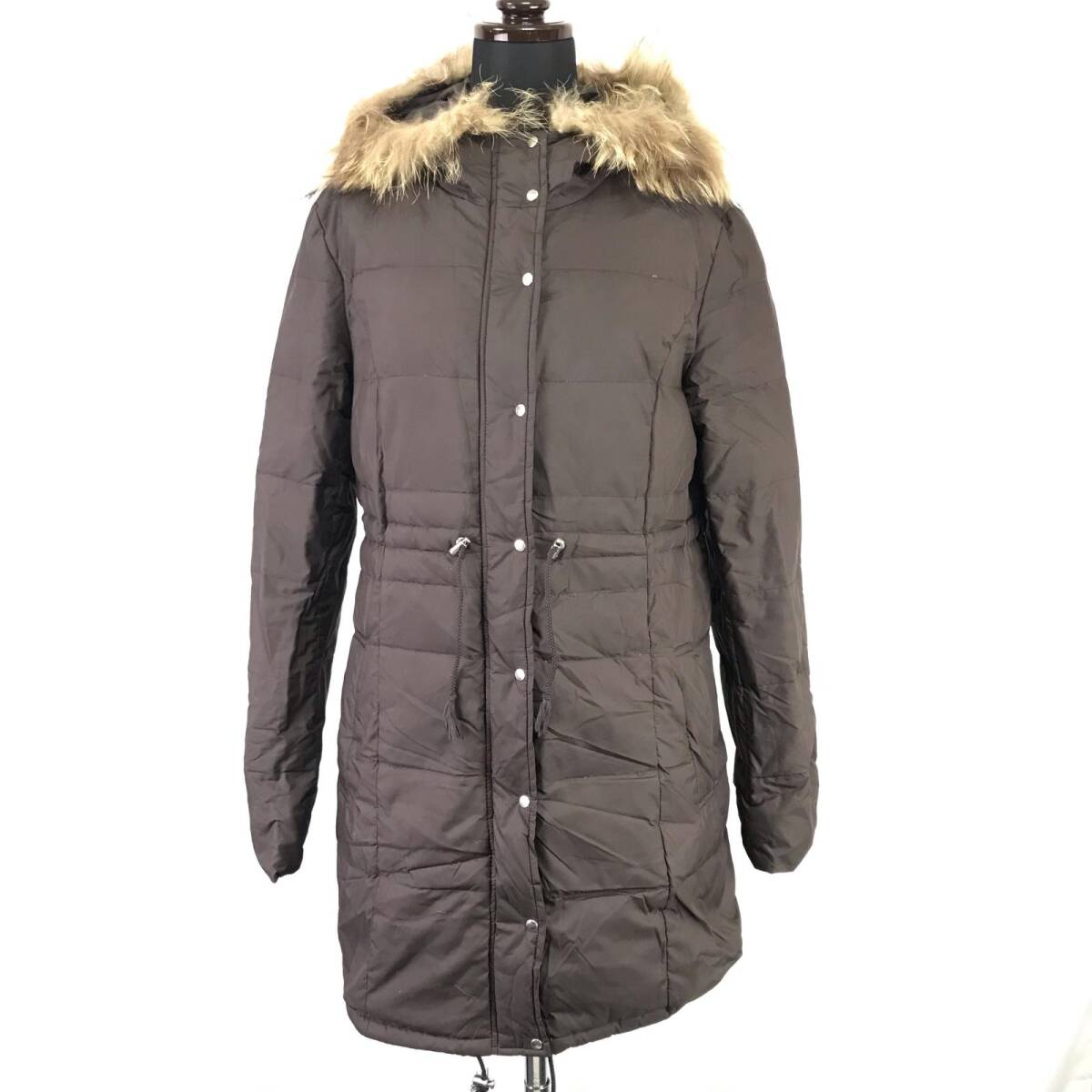 anySiS/エニィスィス★90%ダウンコート【3/レディースL/茶/ブラウン】着脱ファー/ダウンジャケット/アウター/Coat/Jacket/Jumper◆BJ083-c拍卖