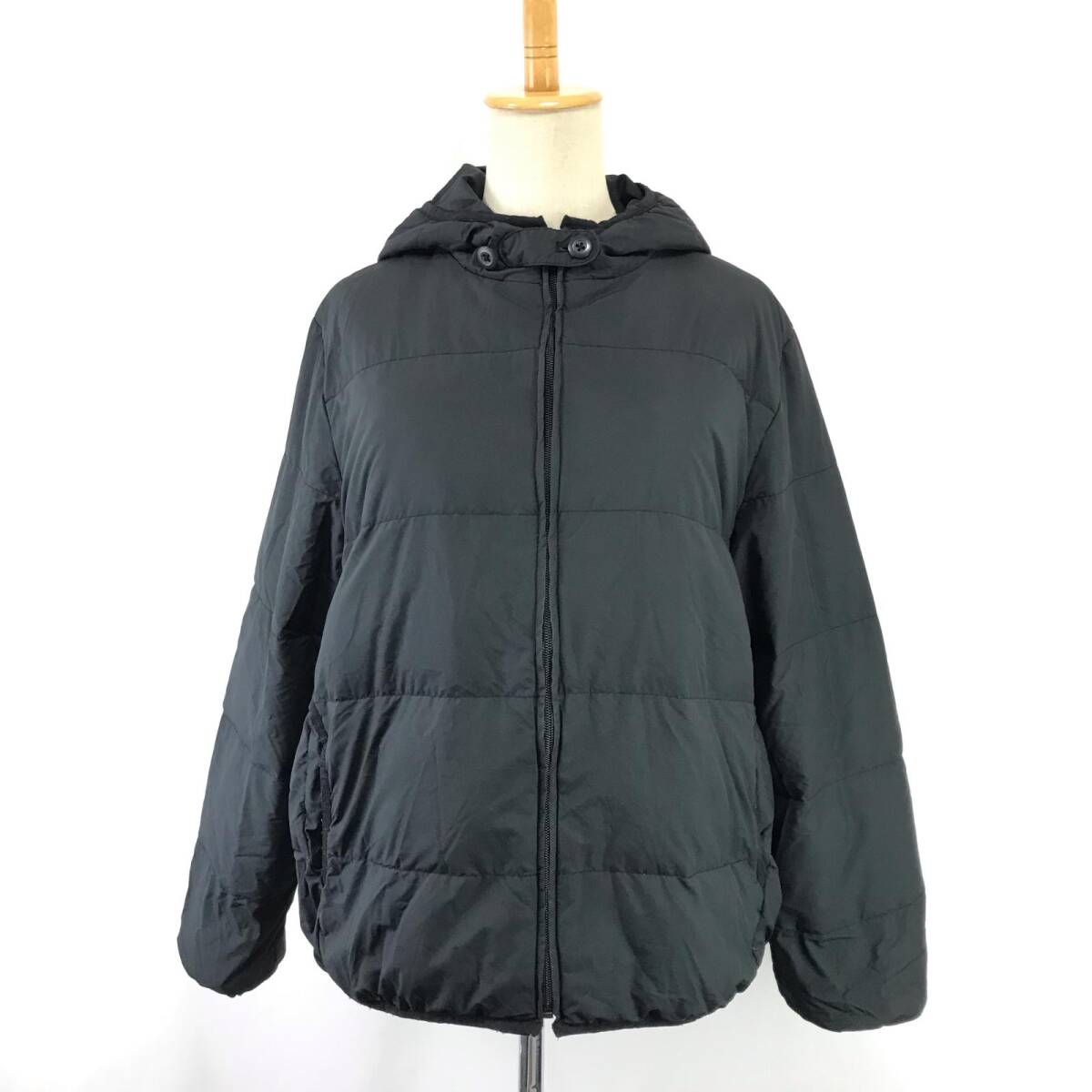 THEORIA【セオリア】90%/ダウンジャケット【レディース3L/黒/black】ジップアップジャケット/アウター/Jacket/Jumper◆BJ092-b-1yn拍卖