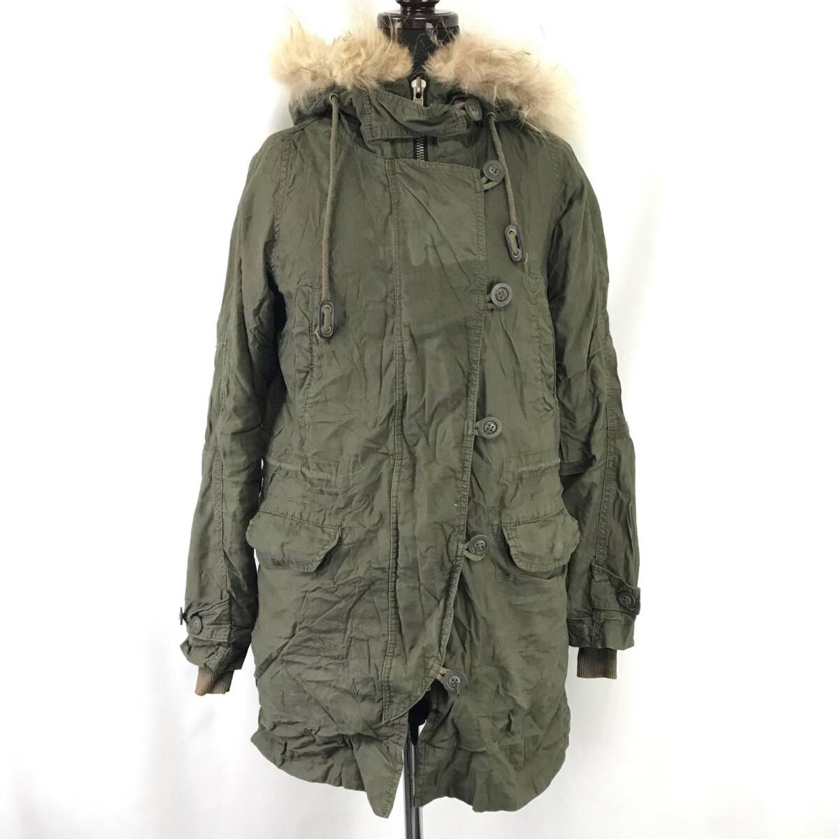 NATURAL BEAUTY BASIC★モッズコート【レディースS/カーキ/khaki】ミリタリー/アウター/ブルゾン/Jacket/Jumper◆BJ095-c-1yn拍卖