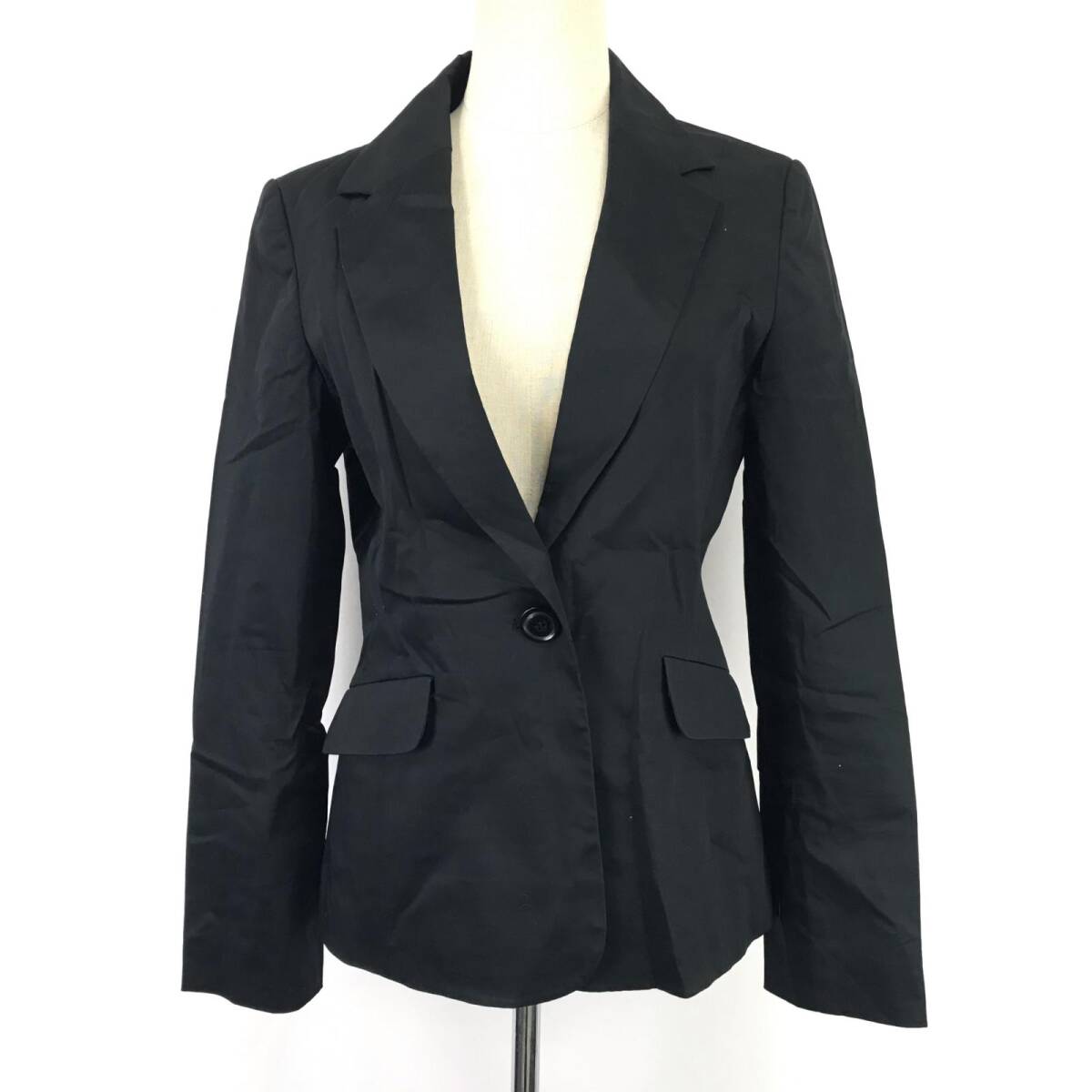 1円〜/ミッシェルクラン/KLEIN+【クランプリュス】テーラードジャケット【40/レディースL/黒/black】ブレザー/アウター/ブルゾン/◆BJ020-i拍卖