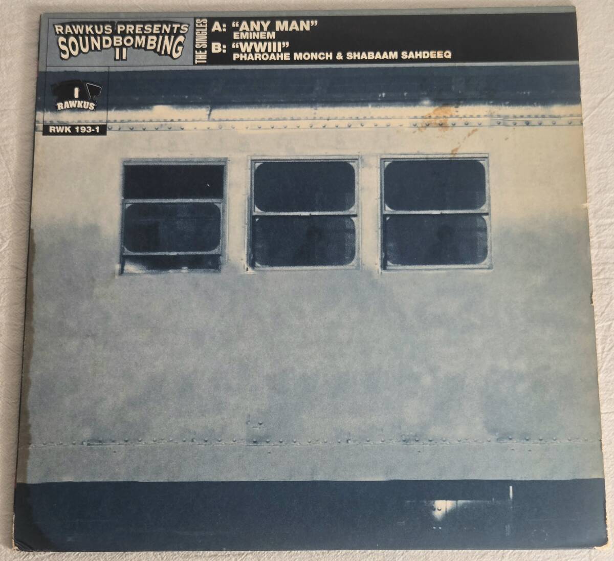 ★レアUS盤★Eminem エミネム 12インチ レコード「Any Man」Rawkus Soundbombing II★Pharoahe Monch「WWIII」HIP HOP ヒップホップ拍卖