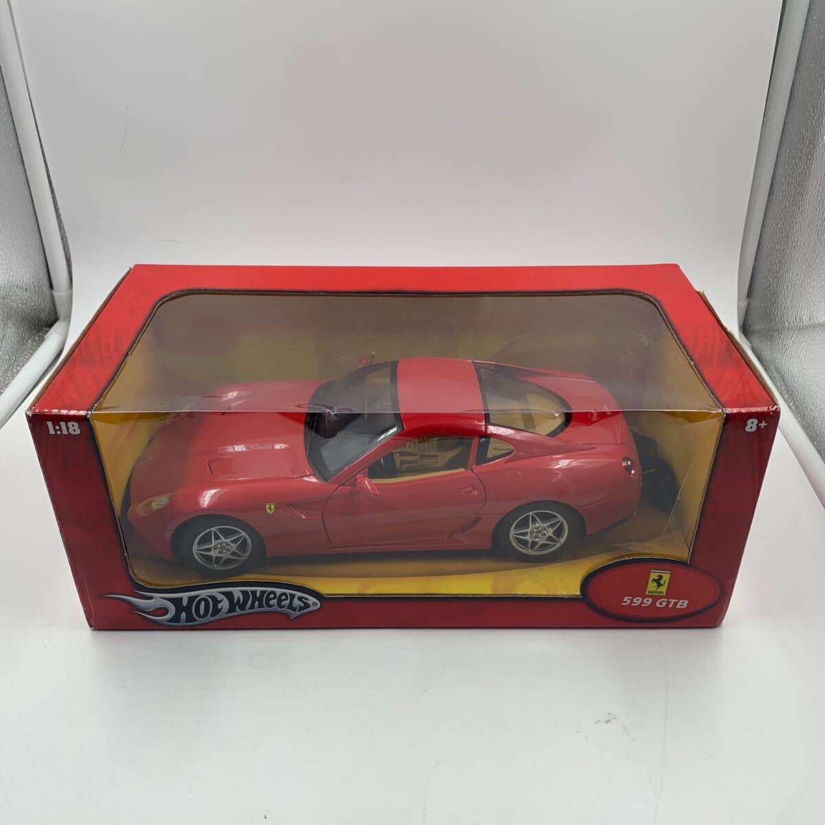 【S.T047】HOT WHEELS ホットウィール 1/18 フェラーリ 599 GTB Red Ferrari 車 レッド Ferrari ミニカー拍卖