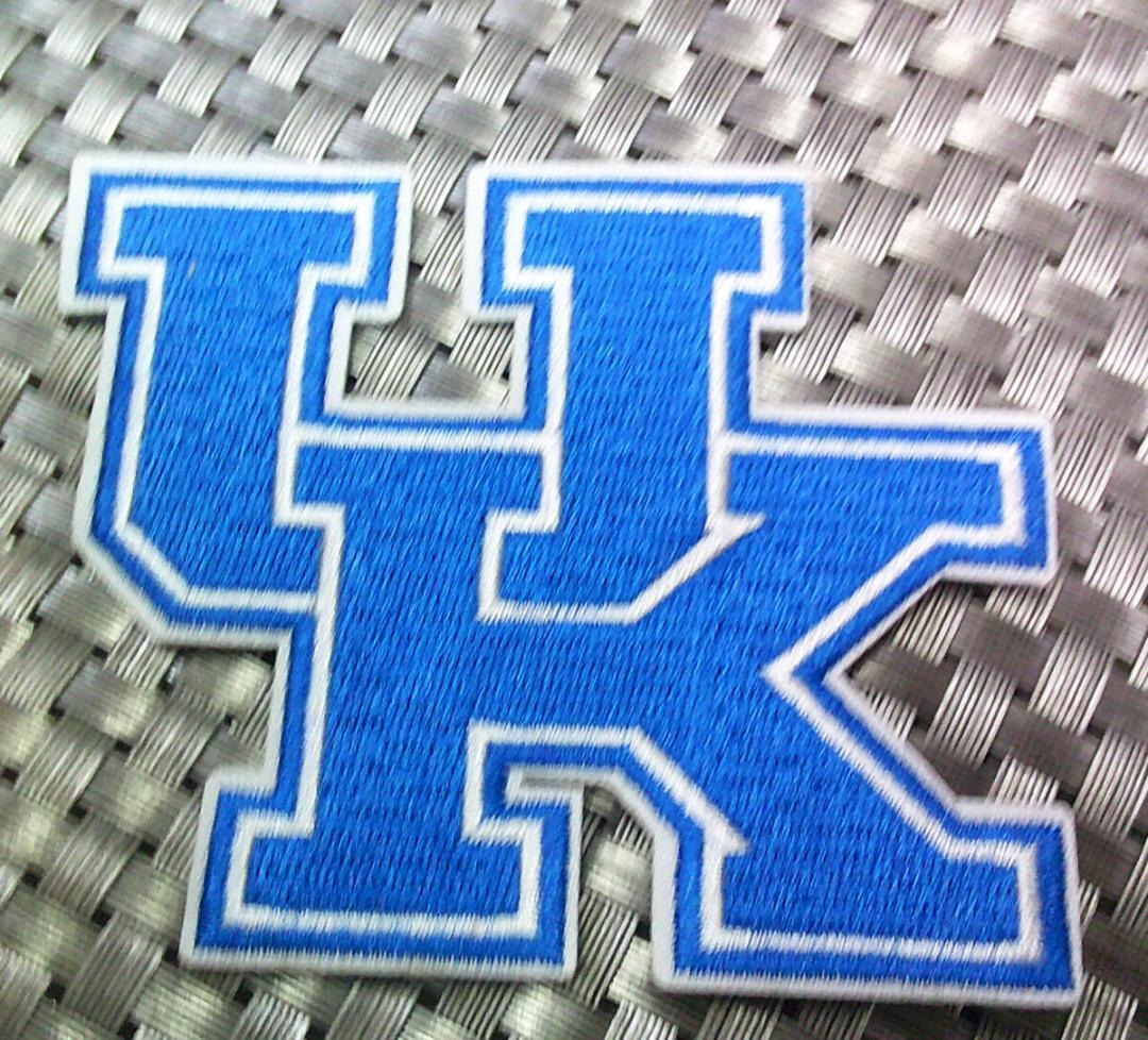 《青白UK大学ロゴ》球魂◆新品 ケンタッキー・ワイルドキャッツKentucky Wildcats UCLA 刺繍ワッペン◆バスケットボール 野球 アメフト拍卖