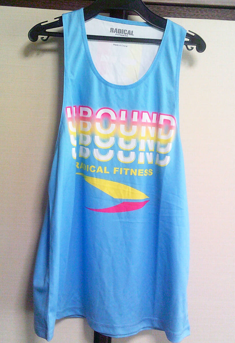 美品L《空UBOUND》RADICAL FITNESS FIGHTDOラディカルフィットネス タンクトップ ノースリーブシャツ■フィットネス 格闘技 筋トレ拍卖