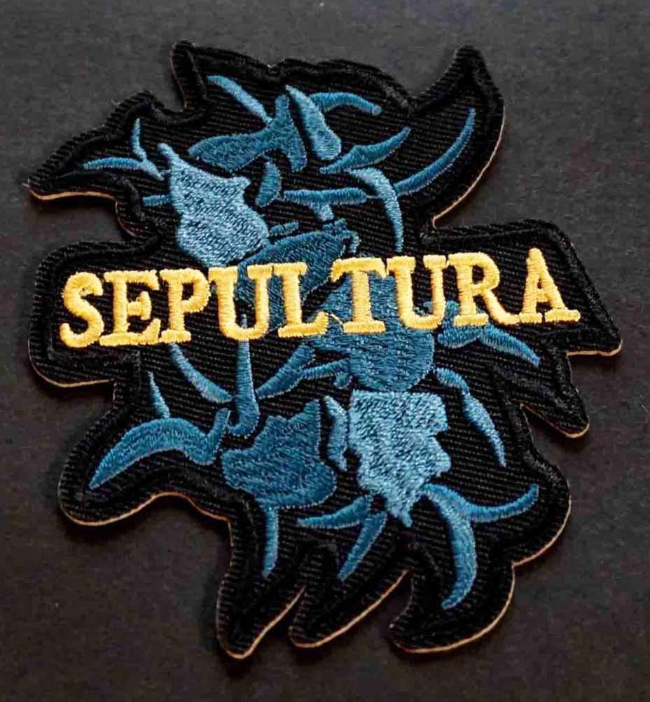 暗黒薔薇SP 特殊形状◆新品セパルトゥラ Sepulturaブラジル ヘヴィメタル・バンド 南米 ロック・アーティスト 刺繍ワッペン◎音楽◆衣服DIY拍卖