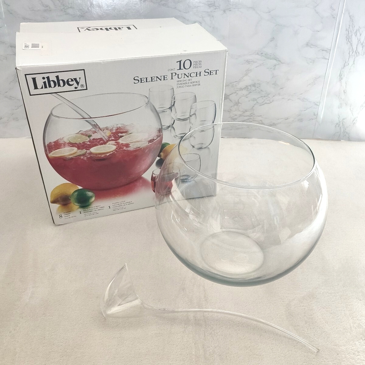 Libbey ガラスパンチボール&専用オタマ グラスは付属しません拍卖
