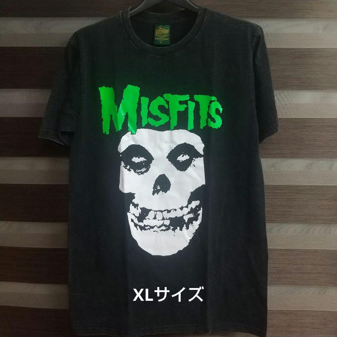 ミスフィッツ  Misfits 半袖Tシャツ パンクバンド ハードコア バンド XLサイズ トップス 拍卖