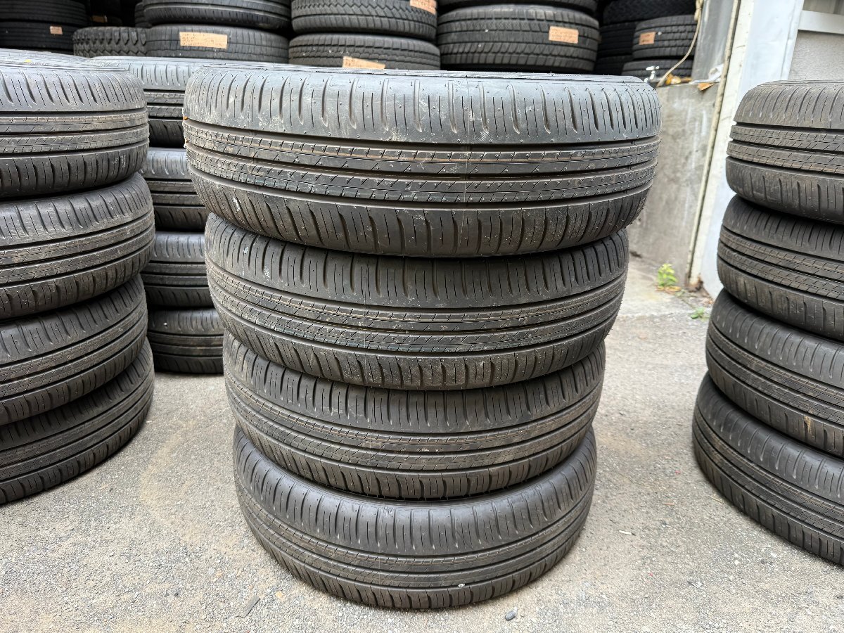 新車外し 195/60R17 DUNLOP ENASAVE EC300+ 2024年製 バリ山 イボ付き 夏タイヤ 4本セット K22拍卖