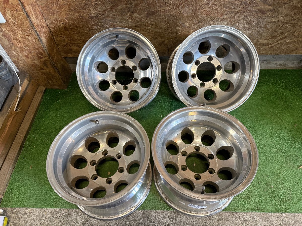 ミッキートンプソン風 15インチ 10J -42? PCD 139.7 6H 深リム ホイール 4本セット H84拍卖