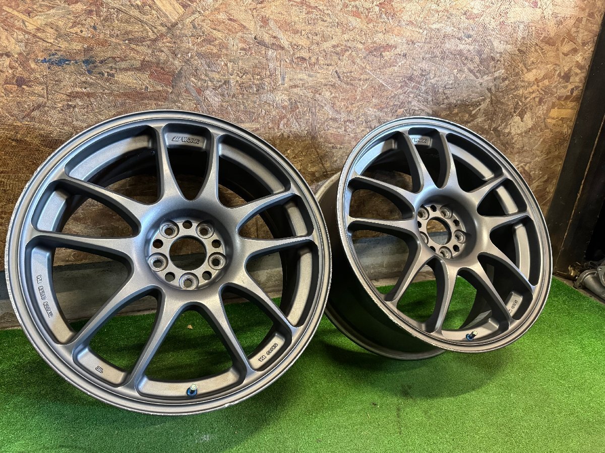 WORK EMOTION KAI/N 18インチ 7.5J +48 PCD100 5H ホイール 2本セット H11拍卖
