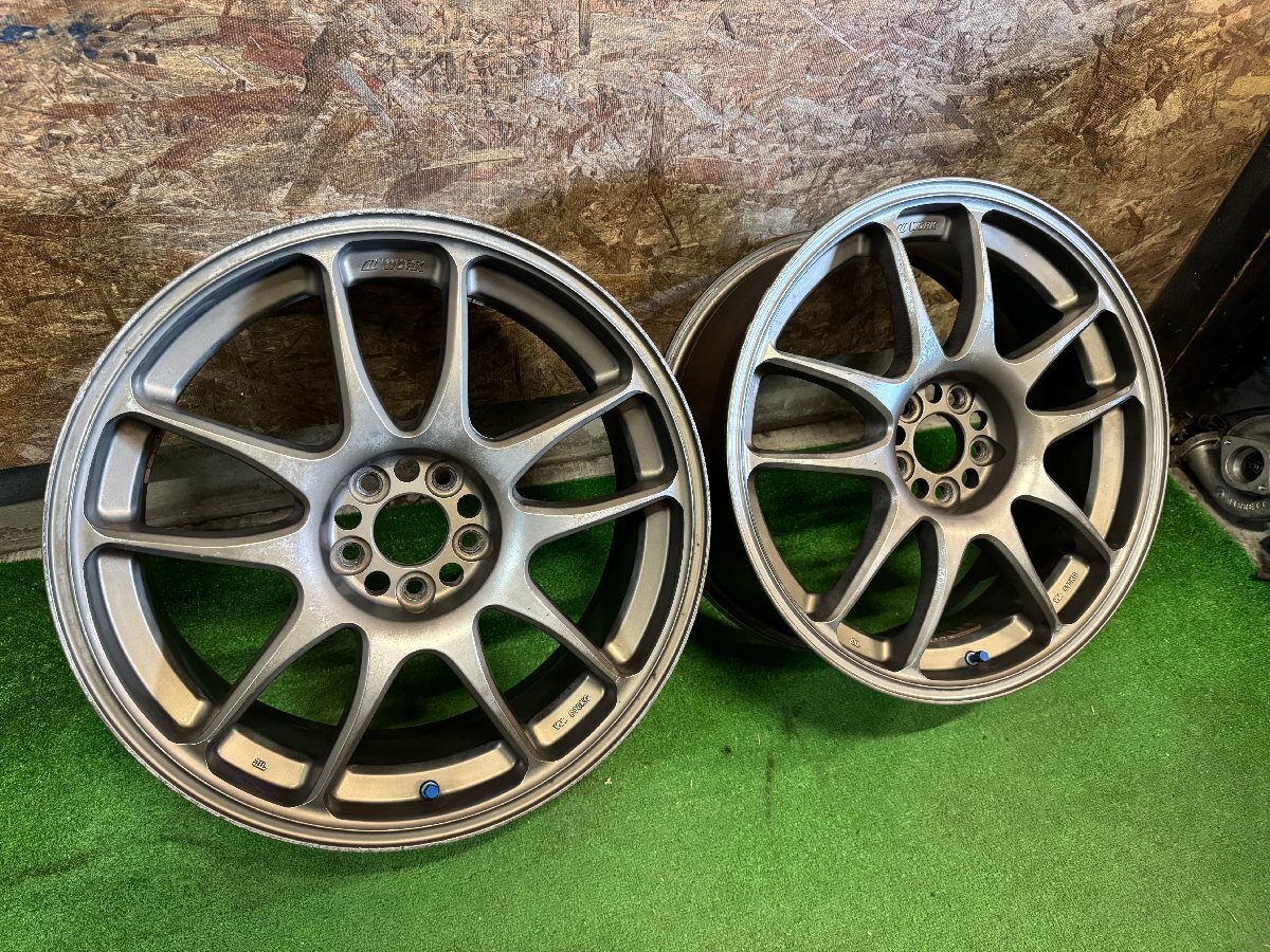 WORK EMOTION CR kai 18インチ 7.5J +48 PCD100 5H ホイール 2本セット H13拍卖