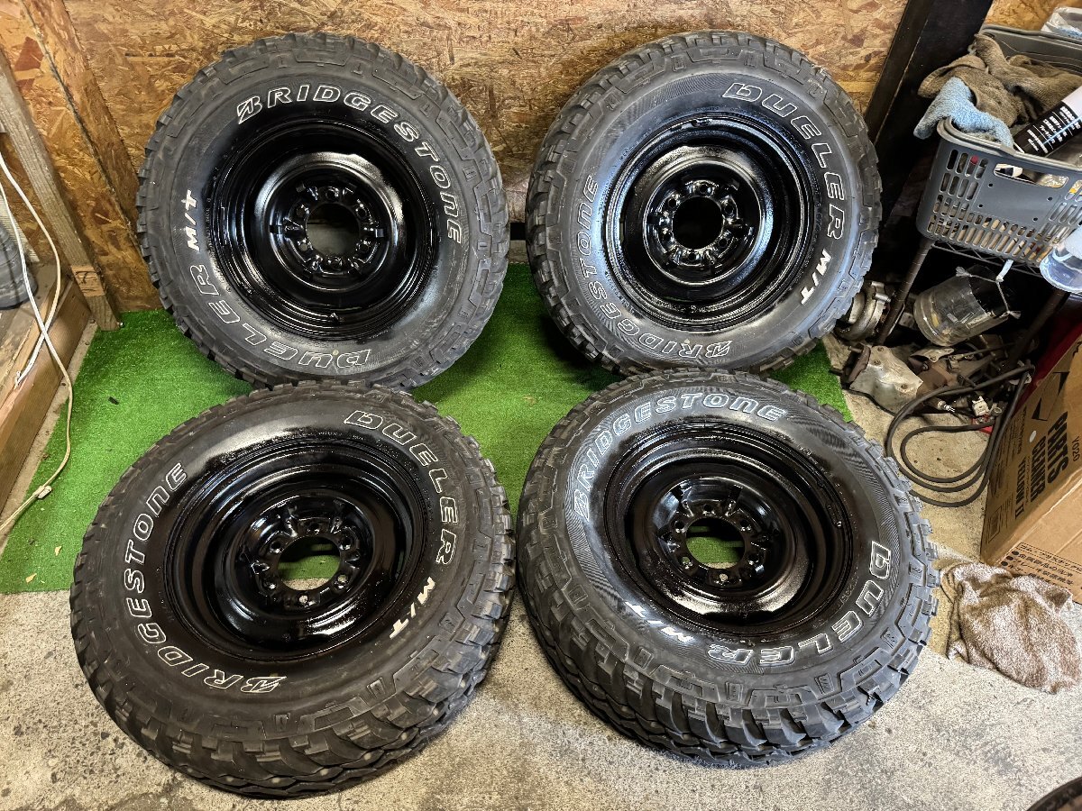 TOYOTA US ランクル 40 純正 15インチ 5.5J LT235/75R15 8PR 110/107Q BRIDGESTONE DUELER M/T マッド 夏 タイヤホイール 4本セット K14拍卖