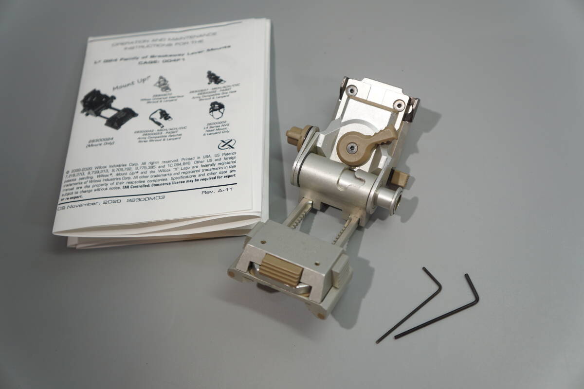 実物 Wilcox G24 初期 アルマイト タン (CAG Trijicon Leupold PEQ PVS LA5 peq wilcox surefire拍卖