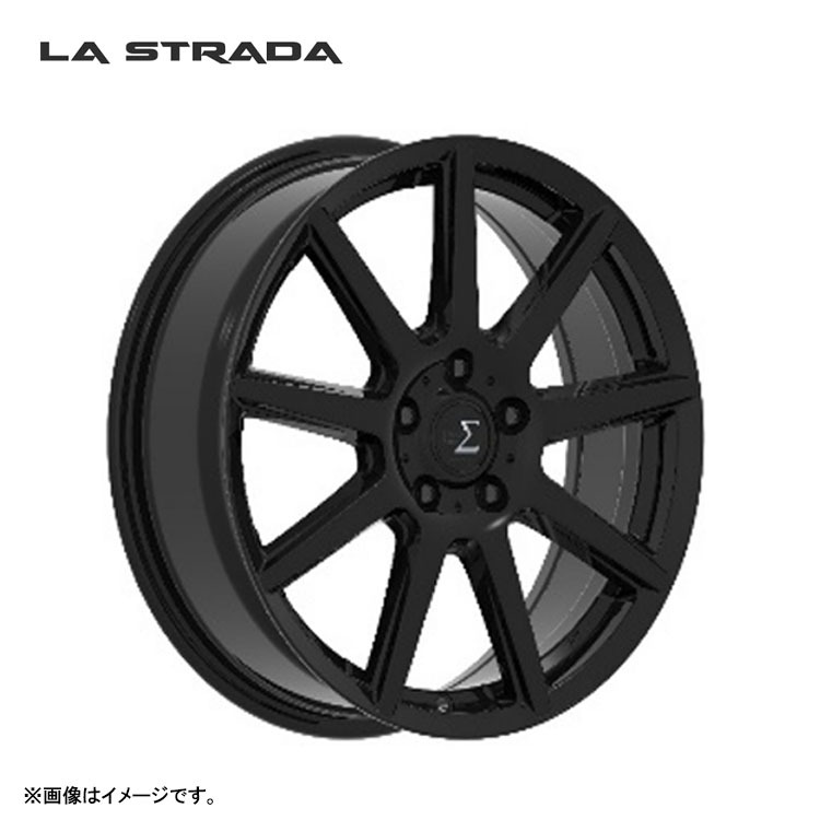 送料無料 ラストラーダ LA-STRADA TIRADO シグマ 7.5J-18 +38 5H-114.3 (18インチ) 5H114.3 7.5J+38【4本セット 新品】拍卖