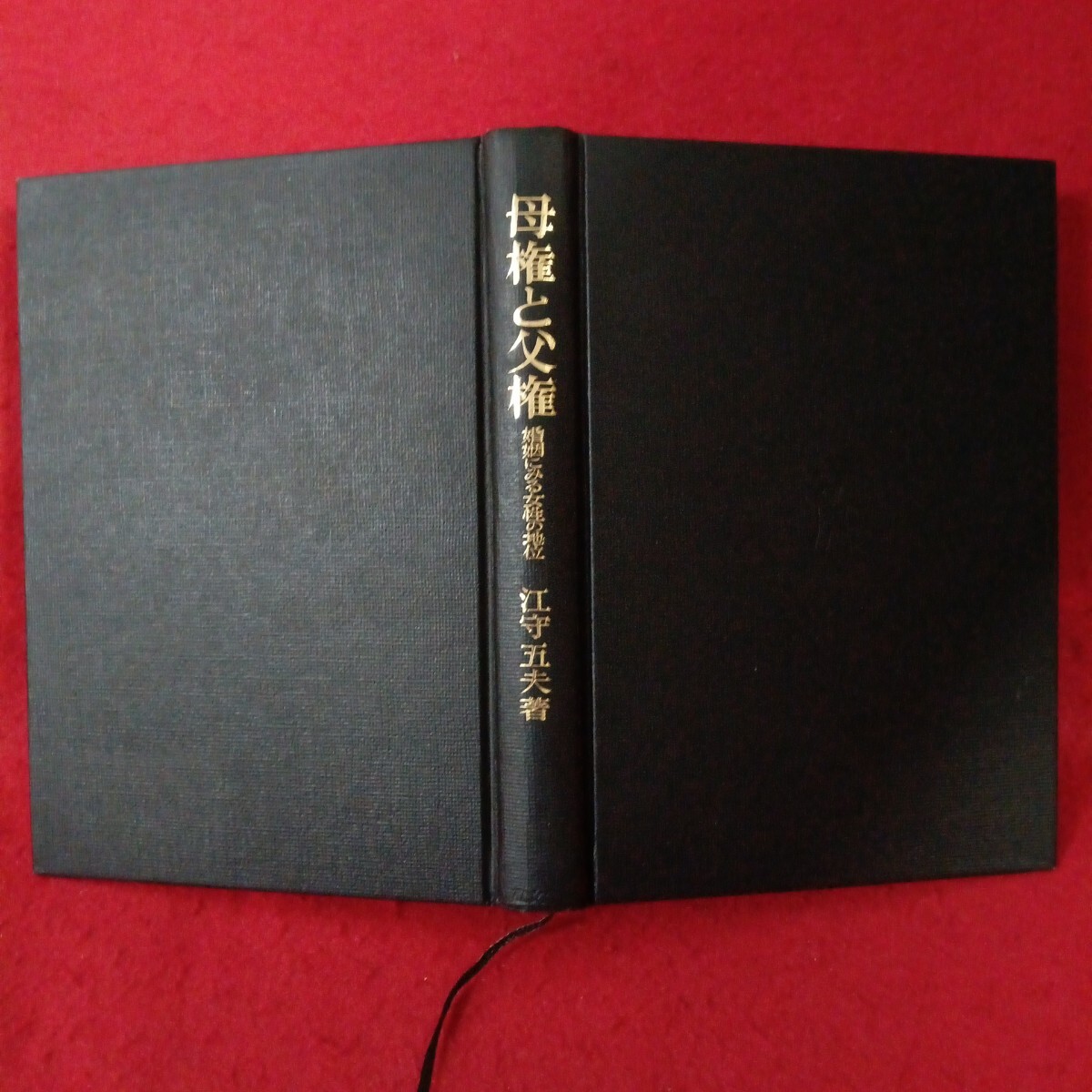 bb-103『母権と父権 婚姻にみる女性の地位 江守五夫著巻末に書き込みあり 箱無し』※L0※70805拍卖