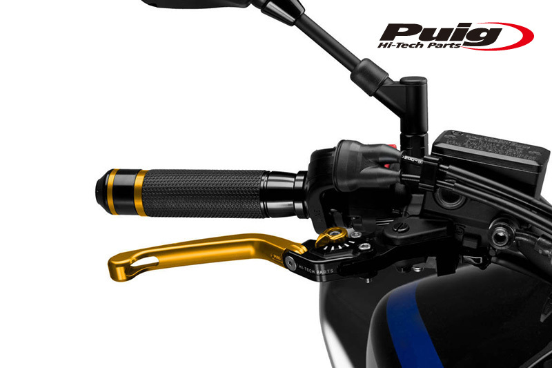 SALE! Puig(プーチ) 110OO FOLDABLE BRAKE LEVER 3.0 BLACK/GREEN(可倒タイプ)拍卖