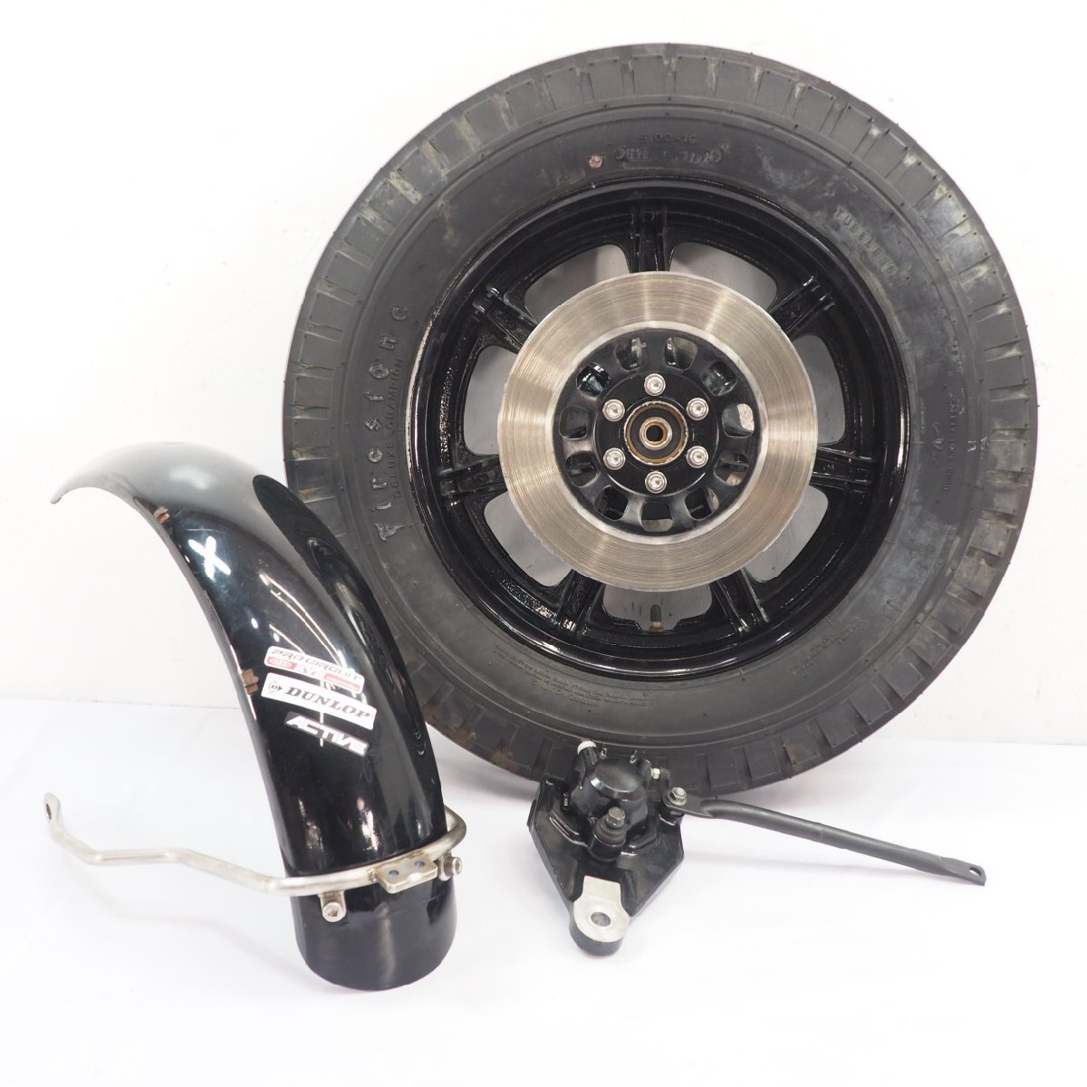 ビラーゴ250 3DM リアホイール16x3.00 7本スポーク xvs250 リアキャリパー リアフェンダーset拍卖