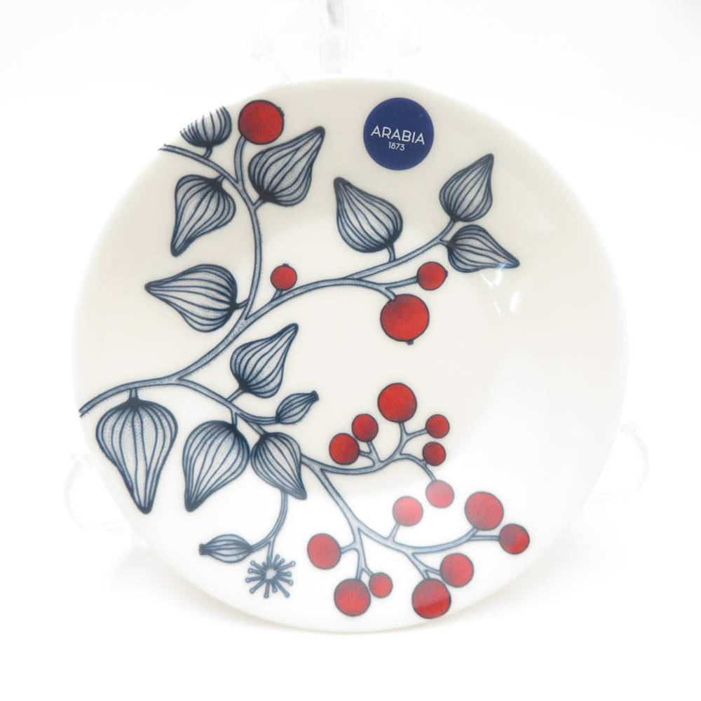 未使用 ARABIA アラビア ルノ フロストベリー ソーサー 1枚 11.5cm プレート 小皿 北欧 SM4409B2拍卖
