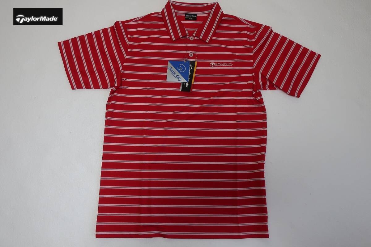 新品 テーラーメイド 半袖ポロシャツ レッド Mサイズ T2S107拍卖