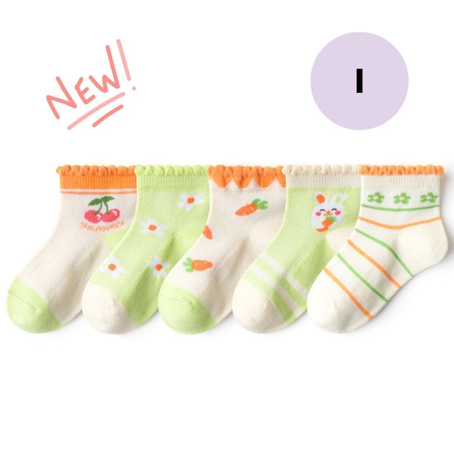 新品 Iタイプ Sサイズ 11-14cm 女の子 靴下 キッズ 子供靴下 5足組 こども靴下 子供用 ショートソックス おしゃれ かわいい ベビー靴下拍卖