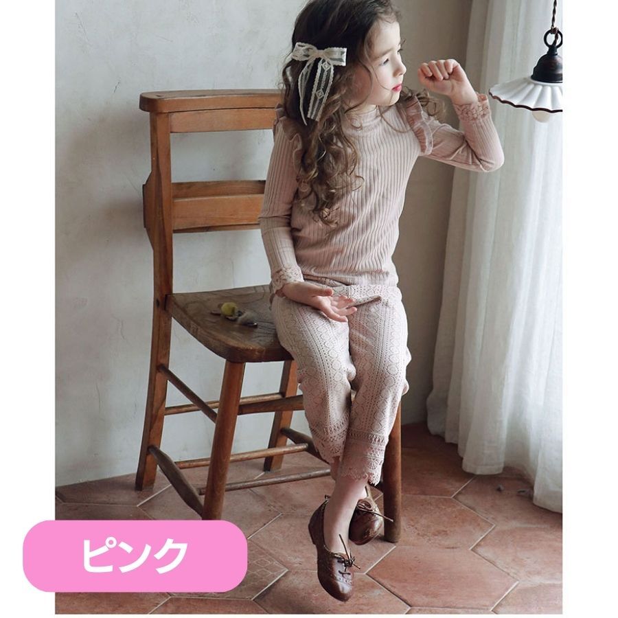 ピンク 120cm 肩フリル付き 長袖 トップス 綿 女の子 キッズ ガールズ 子供用 かわいい 春秋 90cm 100cm 120cm 130cm 140cm 150cm拍卖