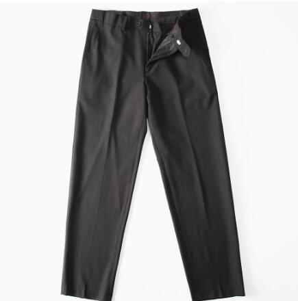 大人気2XL 黒 新品 ロング スラックス タック 抗シワ ドレスパンツ ストレッチウエスト メンズ テーパード パンツ 春夏 紳士 ビジネス拍卖