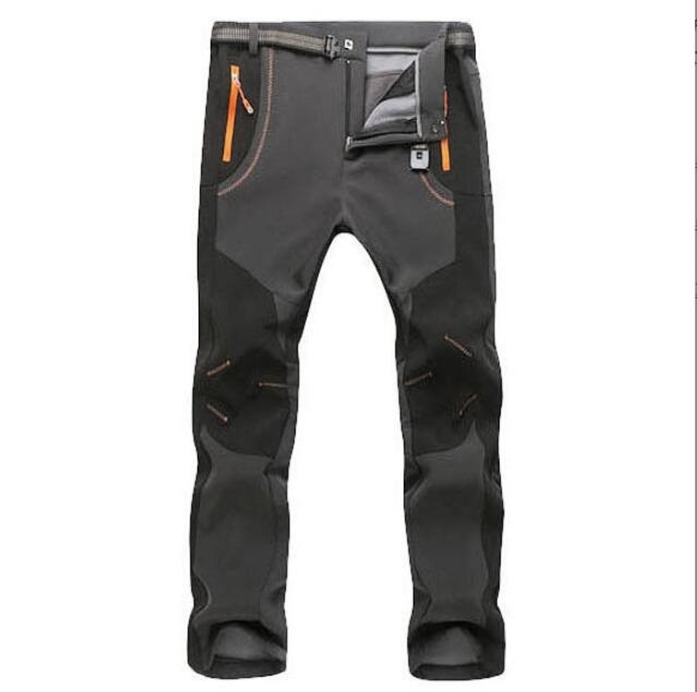 上質トレッキングパンツ メンズ レディース 登山ズボン ロングパンツ クライミングパンツ アウトドアパンツ 登山 裏起毛 薄手 S-4XL 灰拍卖