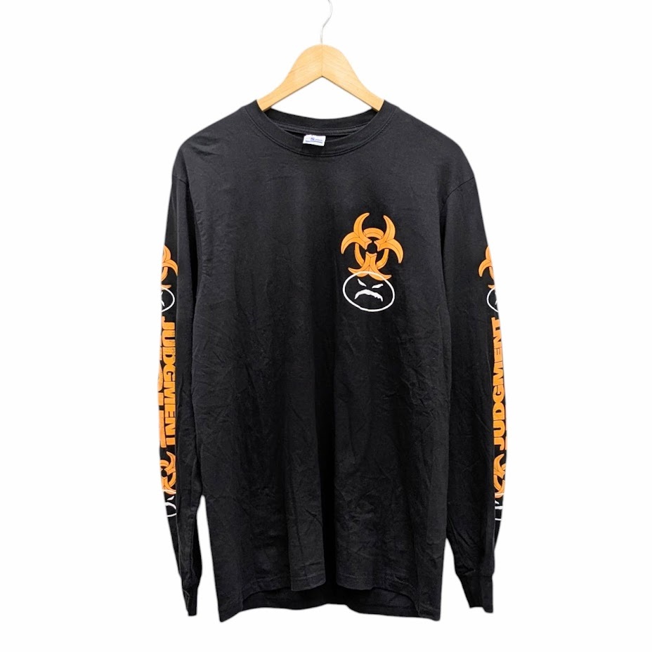 BIOHAZARD×ONYX JUDGMENT NIGHT バイオハザード オニクス ロンT ロングスリーブ アームプリント ブラック サイズ L拍卖