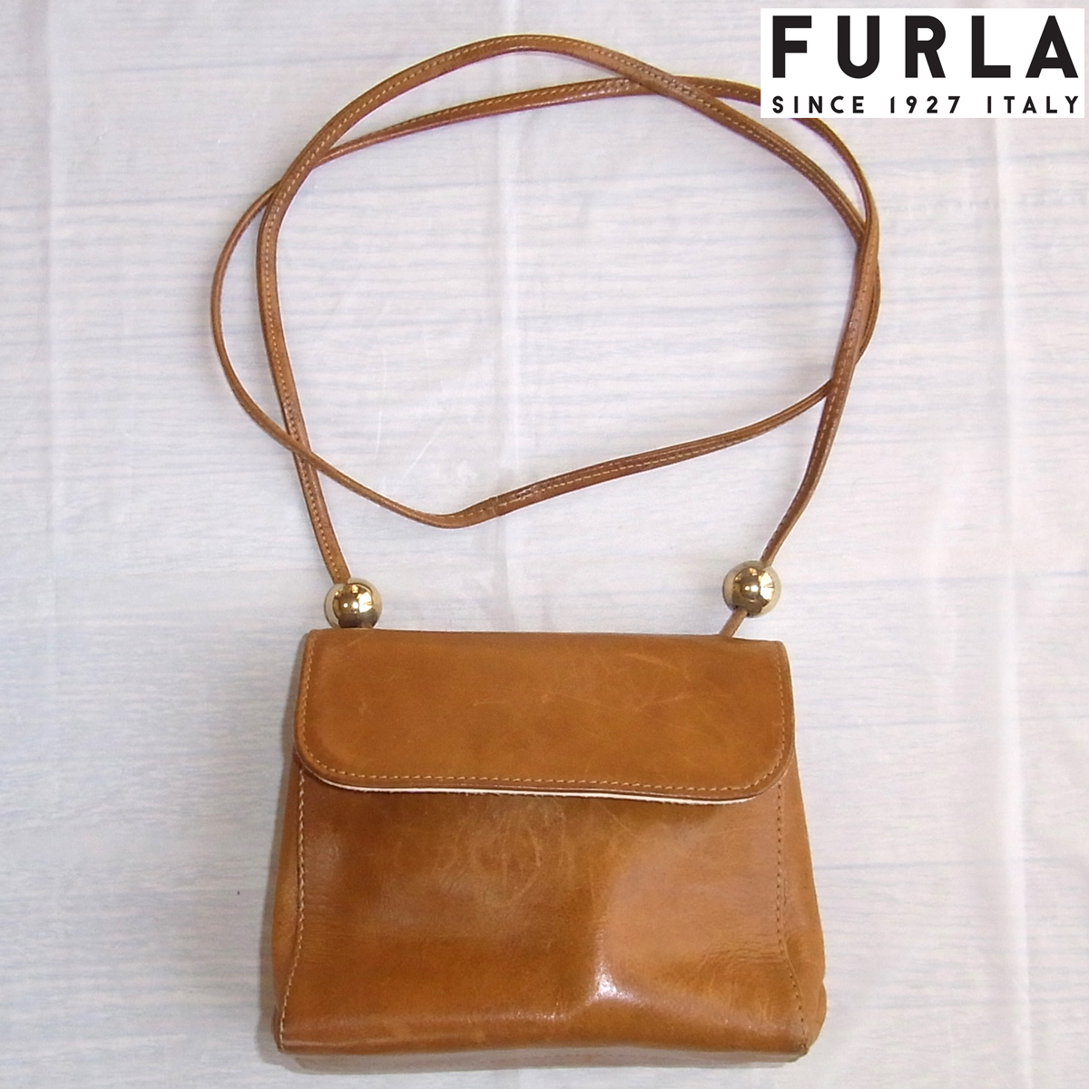 FURLA フルラ □ MADE IN ITALY イタリア製 □ ショルダーバッグ レザー □ 難アリ拍卖