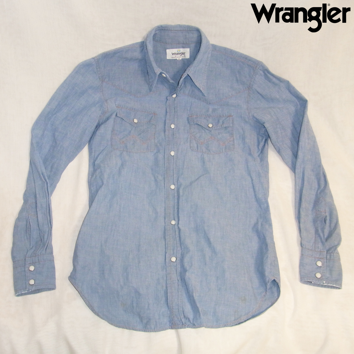 Wrangler ラングラー 70's ~ 80's VINTAGE 日本企画 ウエスタンシャツ 白タグ拍卖