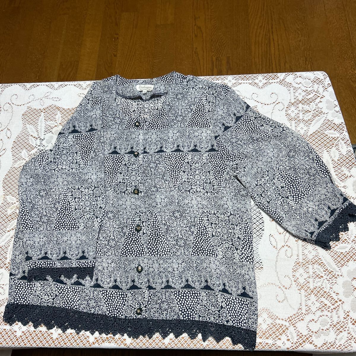 ノーカラー ブラウス サイズ 11 八分袖拍卖