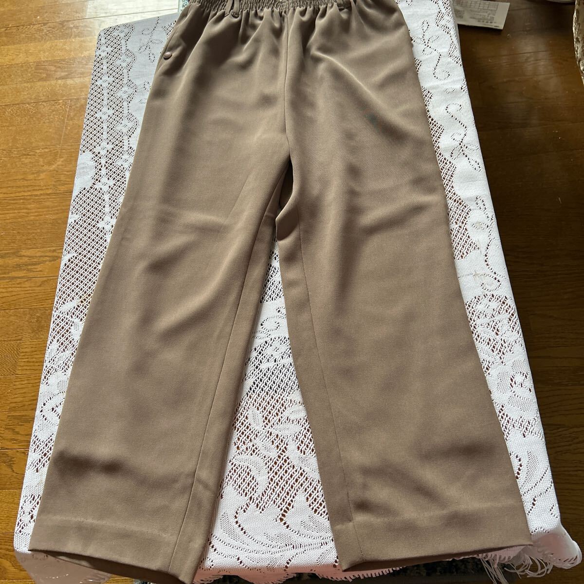 スラックス パンツ イージーパンツ ポリエステル 100% 裏地付き拍卖