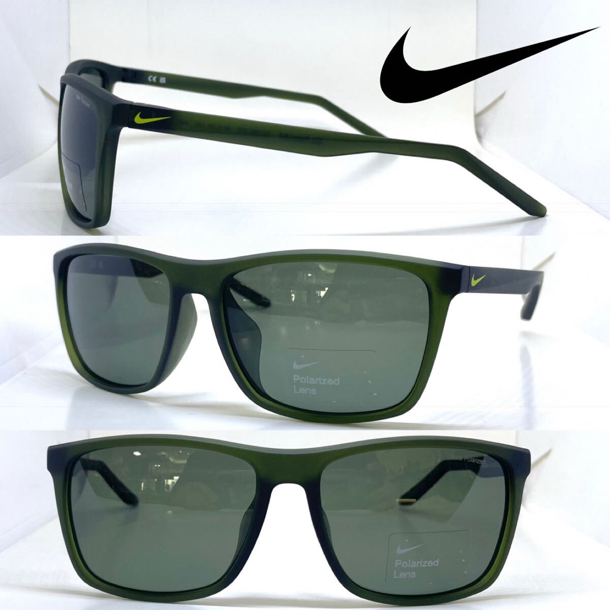 NIKE サングラス ナイキ スポーツサングラス 25SI-143 FLAME LB P FD1885 222 ブラックマット 偏光グリーン拍卖