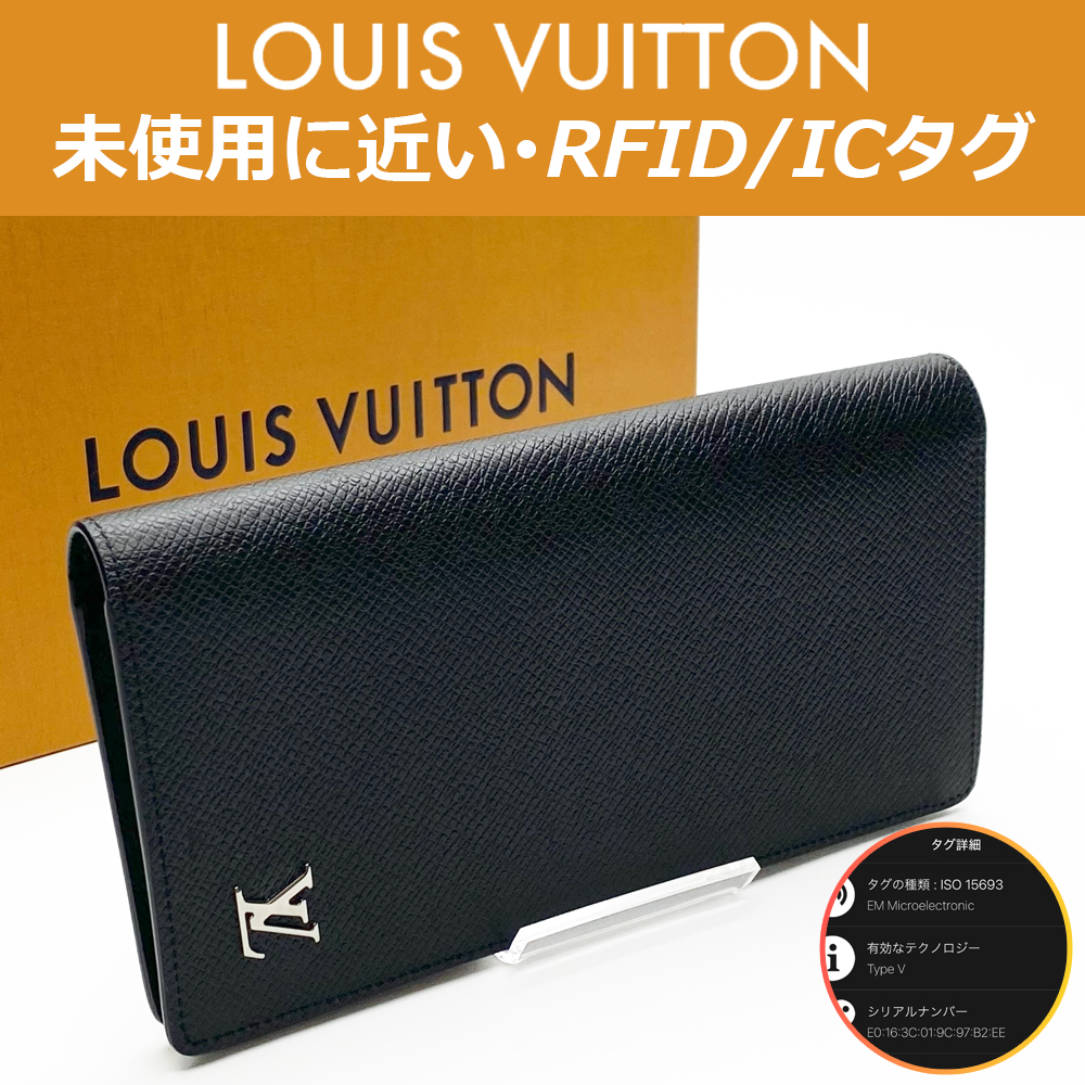 【極上美品】ルイヴィトン LOUIS VUITTON タイガ ポルトフォイユ・ブラザ ICタグ RFID M30285 ノワール 送料無料 送料込み拍卖