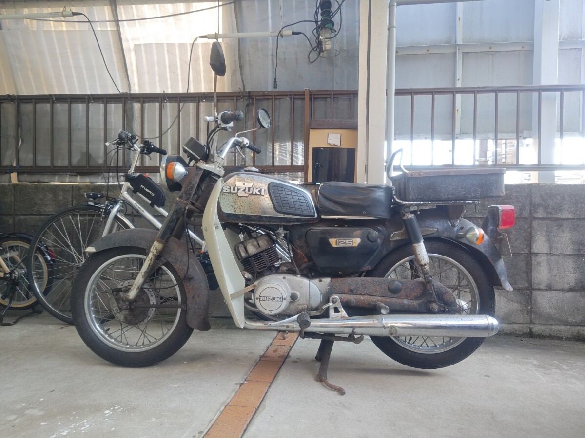 スズキ K125L 実動実使用 自賠責R9.3月迄腰上ピストンリングガスケット交換済拍卖